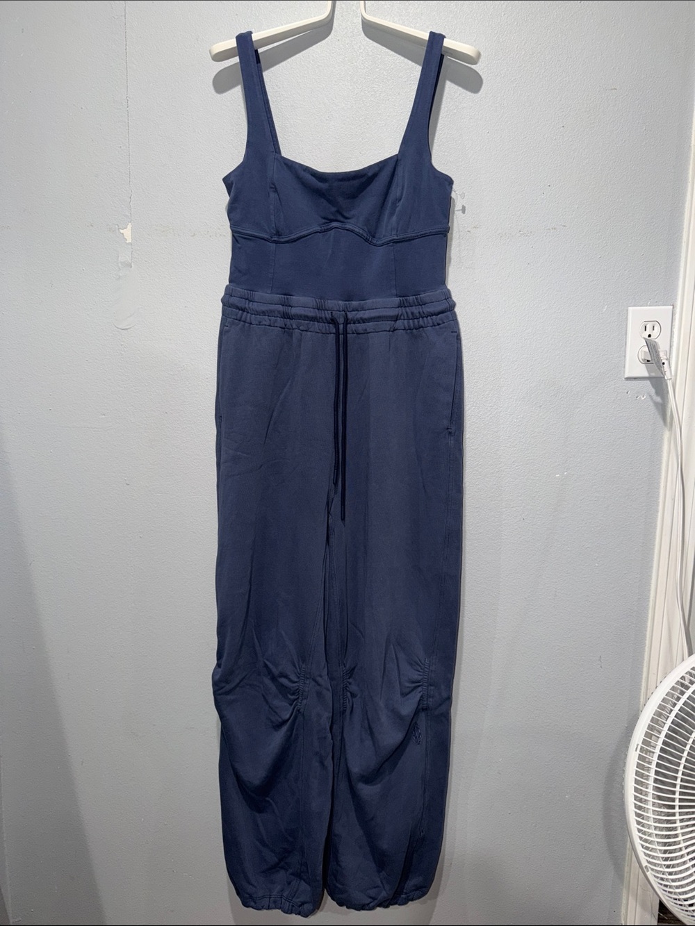 FP Movement Navy Sleeveless Drawstring Jumpsuit